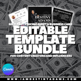 Editable Template Bundle For Influencers/Content Creators